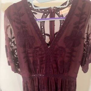 Altar'd State Purple Maxi Dress